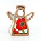 3.5" (H) Poppy Ornament - Handcrafted in Texas - Mother's Angels® Christmas Angel Wings Figurine